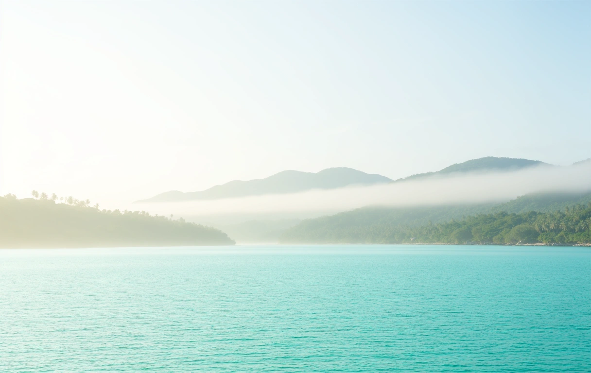 Calm morning horizon